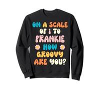 Frankie Cute Retro Girls Groovy Frankie Personalized Name Sudadera