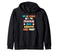 Frankie Cute Retro Girls Groovy Frankie Personalized Name Sudadera con Capucha