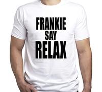 Frankie Say Relax Friends TV Show Gift Camiseta para Hombre Blanco L