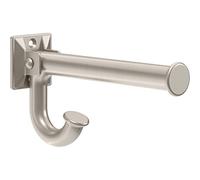 Franklin Brass B45627M-SN-R - Gancho cuadrado extensible de una sola pared en níquel satinado