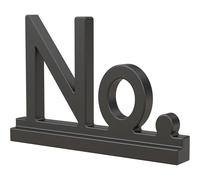 Franklin Brass Derby - Números de casa de metal modernos con símbolo "No" para sistema personalizado en negro mate, placa de número exterior, resistente al óxido, letrero de dirección personalizado