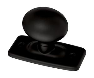Franklin Brass Iron Craft P28198K-FB-B - Juego de 5 pomos para gabinetes, cajones de cómodas, cocinas, puertas y baños, 1-1/4 pulgadas, color negro mate