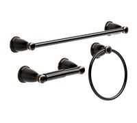 Franklin Brass Kinla - Juego de Accesorios para Toallas (3 Piezas), Color Bronce
