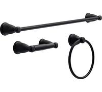 Franklin Brass Kinla KIN3PC-MB - Juego de Accesorios de baño, 3 Piezas, Color Negro Mate