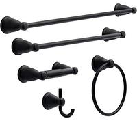 Franklin Brass Kinla KIN5PC-MB - Juego de Accesorios de baño, Color Negro Mate