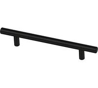 Franklin Brass P01026Z-FB-B - Tirador de barra para gabinete, color negro, 5-1/16 pulgadas (128 mm), paquete de 10 unidades