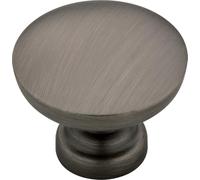 Franklin Brass P29523K-904-B Pomo redondo con parte superior plana, plata reliquia, 1-3/16 pulgadas (30 mm), 10 unidades (paquete de 1)