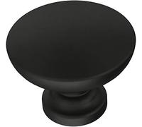 Franklin Brass P29523Z-FB-B Fulton - Pomo para gabinete, negro mate, 10 unidades (paquete de 1)