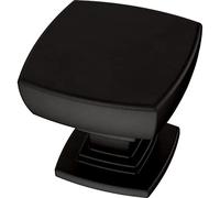 Franklin Brass P29542Z-FB-B1 - Pomo para gabinete Parow de 1-1/8 pulgadas (29 mm), negro mate, paquete de 5