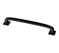 Franklin Brass P29614K-FB-B1 - Manija para cajón de gabinete Lombard de 128 mm, negro, paquete de 10