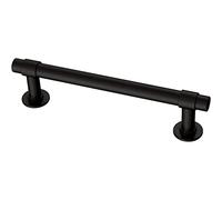 Franklin Brass P29617Z-FB-B1 - Manija de barra recta para cajón de armario de 4 pulgadas (102 mm), color negro, paquete de 5