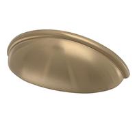 Franklin Brass P34702K-CZ-B - Tiradores de taza para cajón de gabinete de 3 pulgadas (76 mm), dorado, paquete de 5