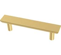 Franklin Brass P40844K-117-C - Tiradores de gabinete biselados simples (paquete de 10) de 3 pies, modernos tiradores dorados para cajones de cocina, accesorios para muebles