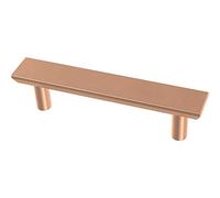 Franklin Brass P40844K-BCP-C - Tiradores de gabinete biselados simples (10 unidades) de cobre cepillado de 3 pies, tiradores para cajones de cocina, accesorios para muebles