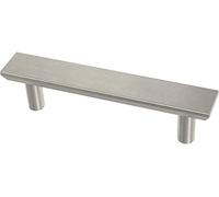 Franklin Brass P40844K-SN-C - Tiradores de gabinete biselados simples (paquete de 10) de 3 pies, níquel cepillado, tiradores para cajones de cocina, accesorios para muebles
