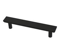 Franklin Brass P40845K-FB-C - Tiradores de gabinete biselados simples (paquete de 10) de 3-3/4 pies con orificio central de 3-3/4 pies, color negro mate, tiradores para cajones de cocina, accesorios
