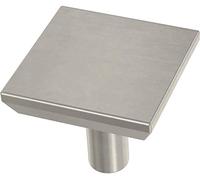 Franklin Brass P40847K-SN-C - Tirador de cajón cuadrado para muebles o cocina (29 mm), níquel satinado, 10 unidades