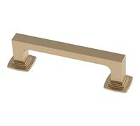 Franklin Brass P41770K-CZ-B - Manija para cajón de gabinete Parow de 96 mm, dorado, paquete de 5
