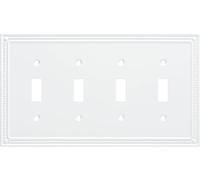 Franklin Brass - Tapa de interruptor doble, cubierta de placa de pared, estilo clásico