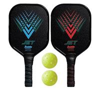 Franklin Jet - Juego de Pickleball para 2 Jugadores, Aprobado por USAPA, paletas de Aluminio, Bolas X-40, Agarre cómodo