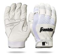 Franklin Sports 20965F4 Shok-Sorb X Guantes de bateo, Blanco/Blanco, Adulto Grande