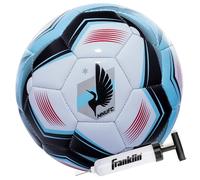 Franklin Sports Balón de fútbol MLS MLS Minnesota United FC - MNUFC - Balón de fútbol Oficial tamaño 5 - Cubierta Suave Resistente a la abrasión - Tamaño y Peso Oficiales - Bomba de Aire incluida