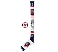Franklin Sports Columbus Blue Jackets NHL Mini String Hockey Stick Set - NHL Team Soft Foam Mini Hockey Stick and Ball Set - Gran juguete para nios