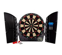 Franklin Sports FS3000 Set de Diana electrónica, Punta Blanda, con Marcador Digital y Puertas, para Adultos, Incluye 6 Dardos