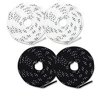 Franklin Sports Hockey Skate Laces - Juego de 2 pares no encerados - Blanco + Negro Unwaxed Ice Hockey Laces - Puntas Molded Tips, verde oliva, 108" Laces