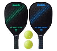 Franklin Sports Juego de Palas y Pelotas de Pickleball, Raquetas de Madera + Pickleball, 2 Jugadores, activador, Aprobado por Pickleball de Estados Unidos (USAPA) (Talla única)
