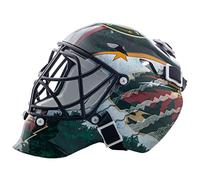 Franklin Sports Máscara pequeña de Portero con el Logo de la NHL, NHL League Logo, Color Minnesota Wild, tamaño Talla única