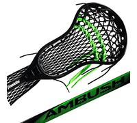 Franklin Sports Mens Stick Varilla de Lacrosse para Hombre, Unisex, Negro/Verde, 30"
