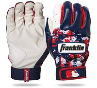 Franklin Sports MLB DIGITEK Guantes de bateo, MLB Digi-Camo Batting Gloves (Pair), White/Navy/Red