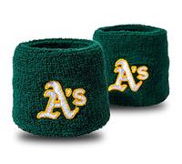 Franklin Sports MLB Equipo muñequeras de 2,5 Pulgadas - 2735F11P6, Verde