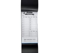 Franklin Sports MLB - Tarjetas de alineación de béisbol y sóftbol, 25 hojas de línea de juegos + soporte para entrenadores y gerentes, color negro