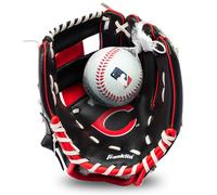 Franklin Sports MLB Youth Teeball Guante y Pelota Set Niños Cincinnati Reds Béisbol y Teeball Guante y Pelota Perfecto Primer Guante para niños 9