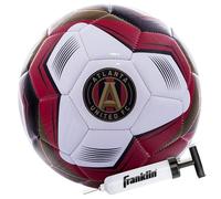 Franklin Sports MLS Atlanta United - Balón de fútbol (tamaño Oficial 5, Funda Suave, Resistente a la abrasión, tamaño y Peso Oficiales, Incluye Bomba de Aire)