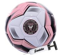Franklin Sports MLS Miami FC - Balón de fútbol Oficial tamaño 5, Cubierta Suave Resistente a la abrasión, tamaño y Peso Oficiales, Bomba de Aire incluida