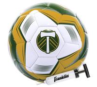 Franklin Sports MLS Portland Timbers - Balón de fútbol Oficial tamaño 5, Cubierta Suave Resistente a la abrasión, tamaño y Peso Oficiales, Bomba de Aire incluida