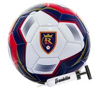 Franklin Sports MLS Real Salt Lake Balón de fútbol - Tamaño Oficial 5 - Funda Suave Resistente a la abrasión - Tamaño Oficial y Peso - Bomba de Aire incluida