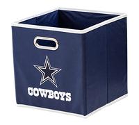 Franklin Sports NFL Team - Cubitos de Almacenamiento de Tela - Hecho para Adaptarse a los organizadores de Papelera de Almacenamiento (11 x 10,5 x 10,5 cm), NFL, Color Azul, tamaño Talla única