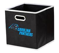 Franklin Sports NFL Team - Cubitos de Almacenamiento de Tela - Hecho para Adaptarse a los organizadores de Papelera de Almacenamiento (11 x 10,5 x 10,5 cm), NFL, Color Negro, tamaño Talla única