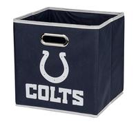 Franklin Sports NFL Team - Cubitos de Almacenamiento de Tela - Hecho para Adaptarse a los organizadores de Papelera de Almacenamiento (11 x 10,5 x 10,5 cm), NFL, Color Azul, tamaño Talla única