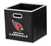 Franklin Sports NFL Team - Cubitos de Almacenamiento de Tela - Hecho para Adaptarse a los organizadores de Papelera de Almacenamiento (11 x 10,5 x 10,5 cm), NFL, Color Negro, tamaño Talla única