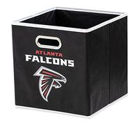 Franklin Sports NFL Team - Cubitos de Almacenamiento de Tela - Hecho para Adaptarse a los organizadores de Papelera de Almacenamiento (11 x 10,5 x 10,5 cm), NFL, Color Negro, tamaño Talla única