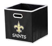 Franklin Sports NFL Team - Cubitos de Almacenamiento de Tela - Hecho para Adaptarse a los organizadores de Papelera de Almacenamiento (11 x 10,5 x 10,5 cm), NFL, Color Negro, tamaño Talla única