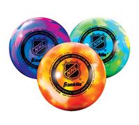 Franklin Sports NHL Street Hockey Pelotas - No Bounce Street + Pelotas de Hockey sobre Ruedas - Tamaño Oficial - Paquete de 3 - Colores Surtidos