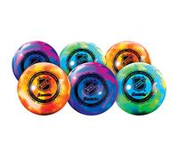Franklin Sports NHL Street - Pelotas de Hockey Callejero sin Rebote para Calle al Aire Libre + Pelotas de Hockey sobre Ruedas, tamaño Oficial para Entrada + Hockey sobre Ruedas, Paquete de 6 con