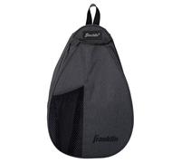 Franklin Sports Padel Bag - Mochila Bandolera para Hombre y Mujer - Bolsa de Equipo de tamaño Ajustable para pádel + pádel - Gris, Gray, Talla única, Pickleball Slingbag