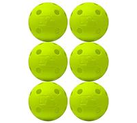 Franklin Sports Pelotas de béisbol de plástico - Indestruct-A-Ball Pelotas de plástico para práctica de bateo - Pelotas de Entrenamiento de plástico - Tamaño Oficial de la MLB - Amarillo - Paquete de